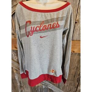 Iowa state cyclones Nike dri fit small boat neck womens soft game day top shirt